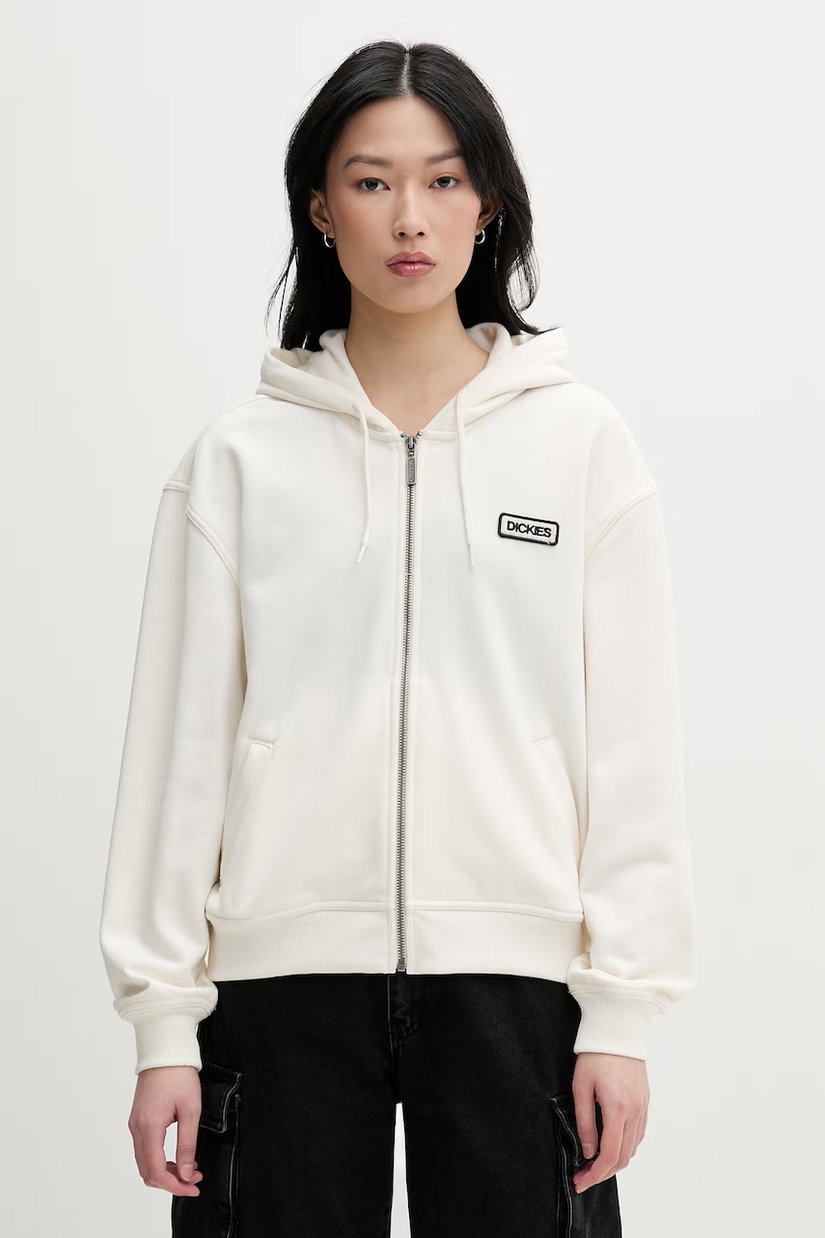 Dickies hanorac cu fermoar și glugă pentru femei, din bumbac