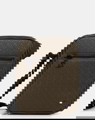 Tommy Hilfiger borsetă pentru bărbați, cu imitație de piele