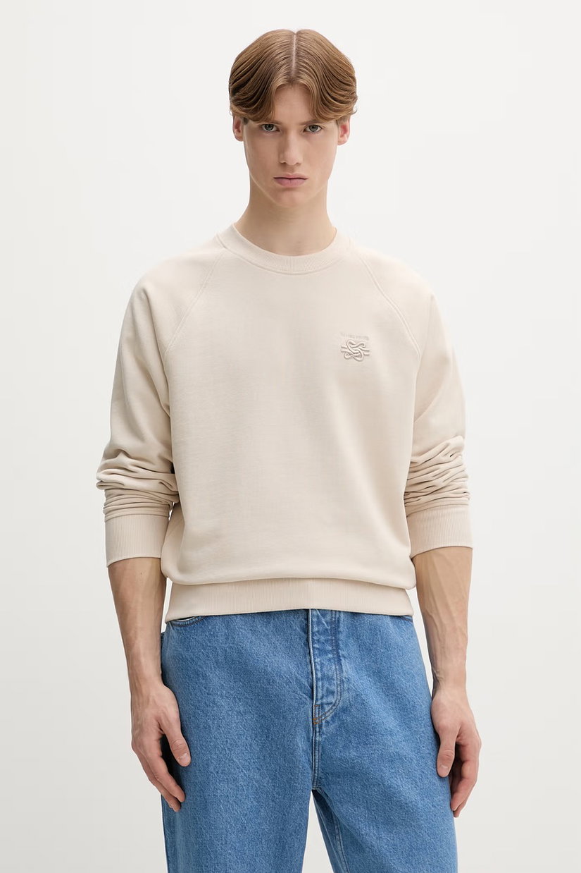 Filling Pieces hanorac bărbați din bumbac Boxy Embroidered