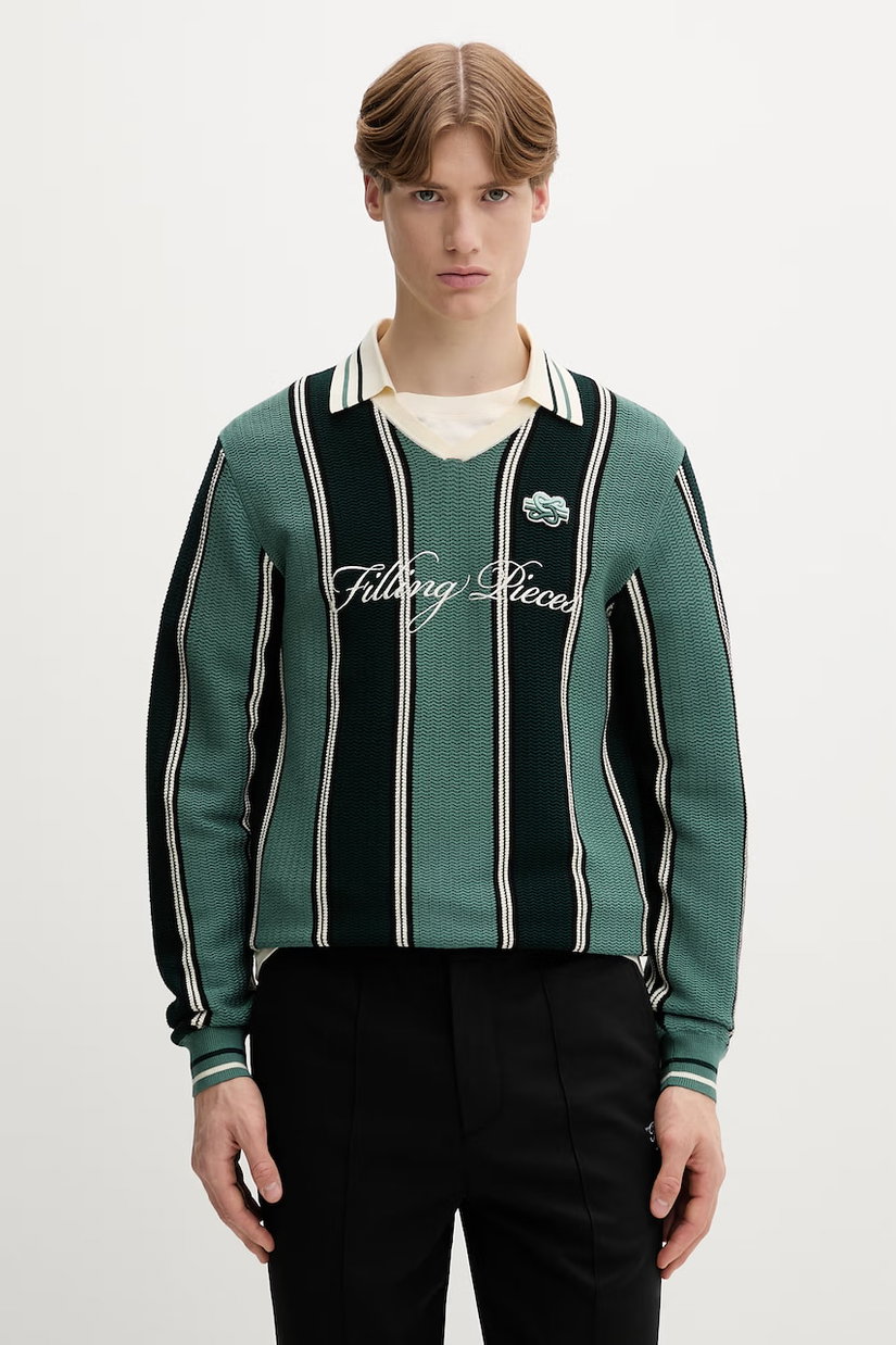 Filling Pieces pulover bărbătesc cu vâscoză Knit Football Jersey