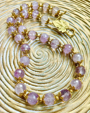 Colier vintage ametist lavanda