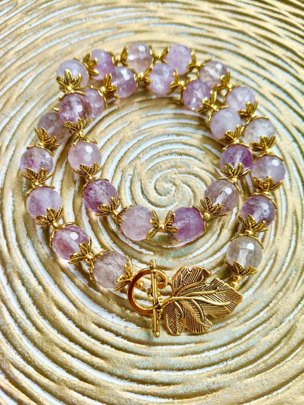 Colier vintage ametist lavanda