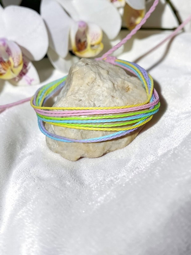 Brățară Handmade din Șnur Cerat Multicolor