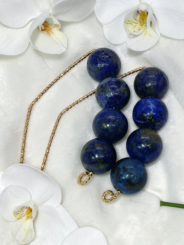 Cercei hipoalergenici Lapis Lazuli