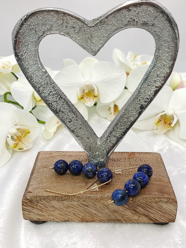 Cercei hipoalergenici Lapis Lazuli