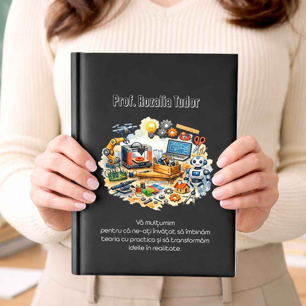 Agendă personalizată pentru profesoara de educație tehnologică cadou special