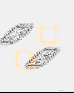 Michael Kors cercei pentru femei, din argint placat cu aur cu zirconiu cubic