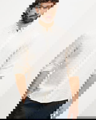 Mos Mosh cămașă pentru bărbați, din in Theo