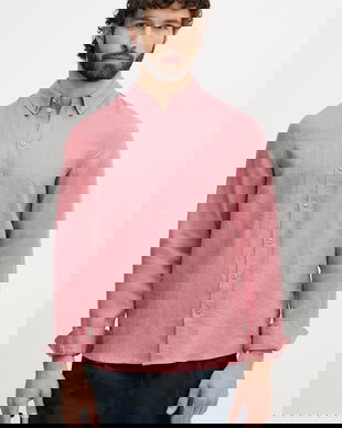 Mos Mosh cămașă pentru bărbați, din in Theo