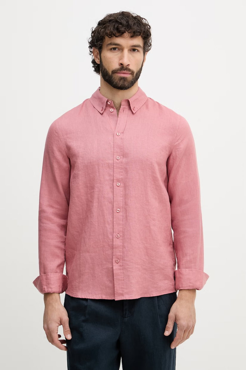 Mos Mosh cămașă pentru bărbați, din in Theo