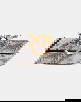 Pinko curea pentru femei, din piele întoarsă