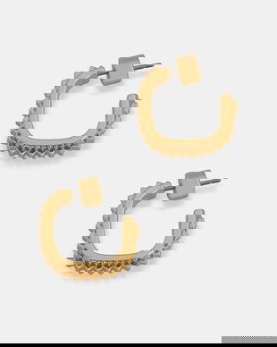 Michael Kors cercei pentru femei placați cu aur cu zirconiu cubic