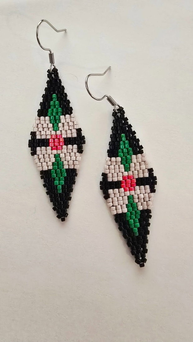 Cercei handmade Floare din Grădina Nocturnă