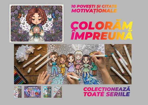 katseye: colorăm împreună carte colorat kawaii zentangle, 10 povești de curaj, copii și adulți