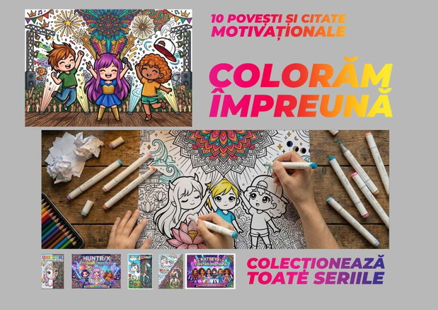 K-Pop D-Hunters: colorăm împreună carte de colorat kawaii & zentangle pentru copii și adulți