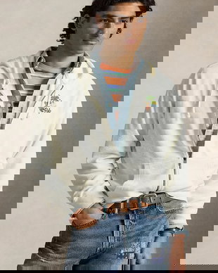 Polo Ralph Lauren hanorac cu glugă pentru bărbați, din bumbac