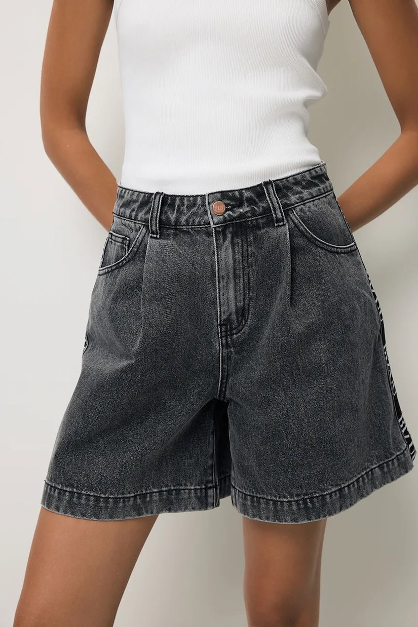 BIZUU pantaloni scurți pentru femei, din denim MIREYA