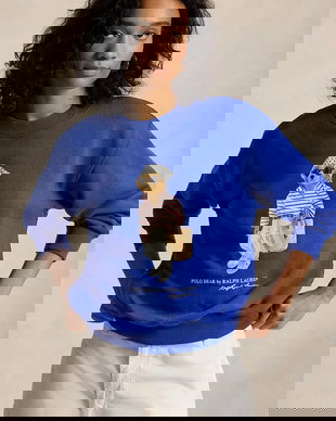 Polo Ralph Lauren hanorac pentru femei, din bumbac ISLAND FLC-KNT-SWEATSHIRT