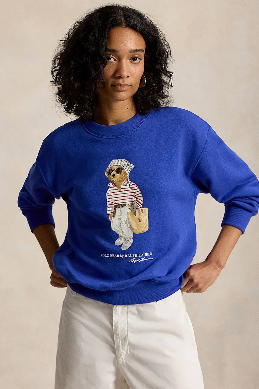 Polo Ralph Lauren hanorac pentru femei, din bumbac ISLAND FLC-KNT-SWEATSHIRT