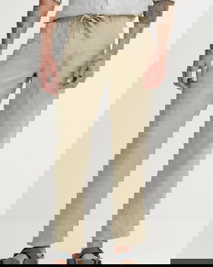 United Colors of Benetton pantaloni pentru bărbați, din in