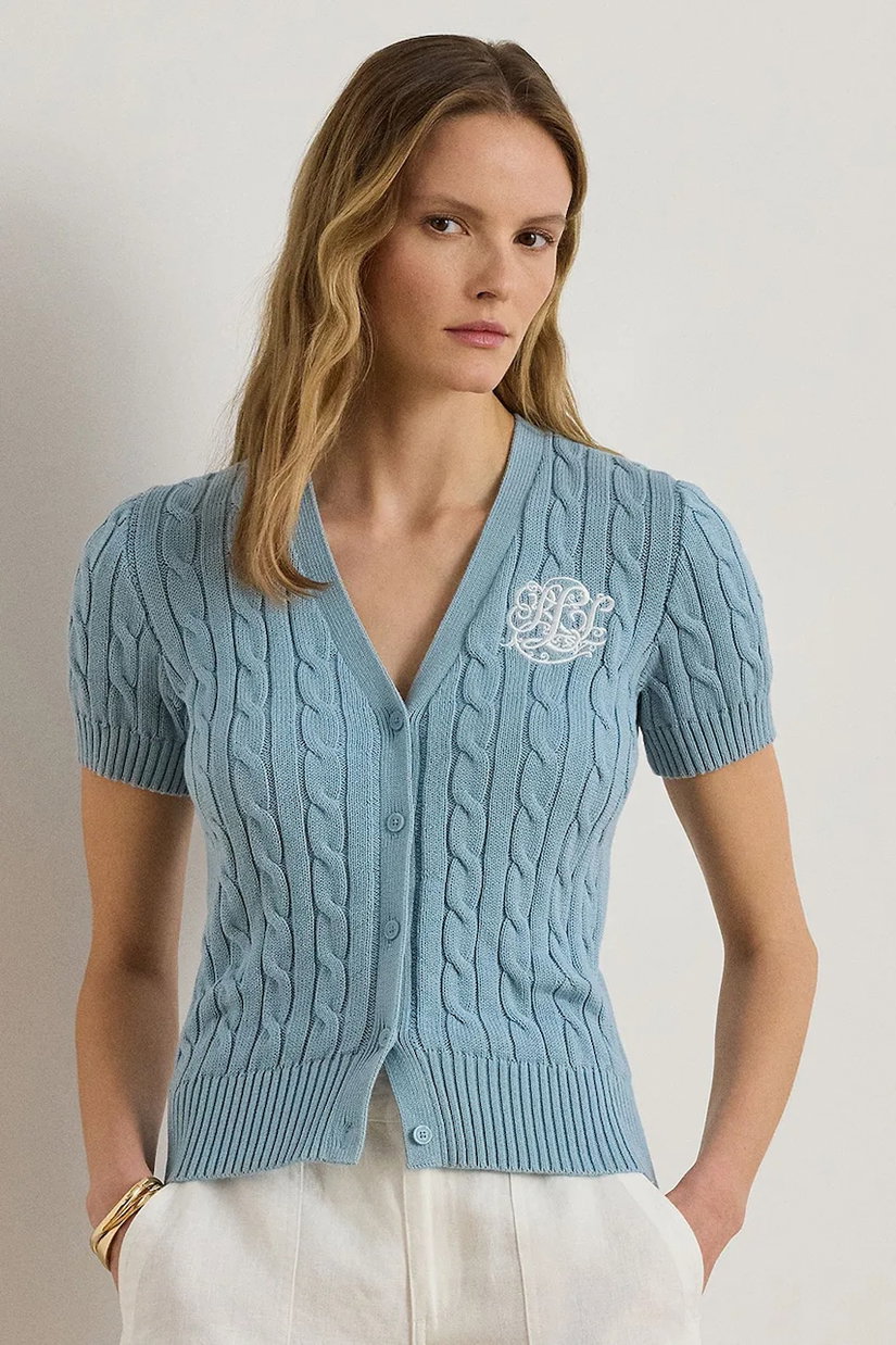 Lauren Ralph Lauren cardigan pentru femei, din bumbac