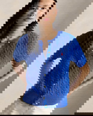 Polo Ralph Lauren cardigan pentru femei, din bumbac