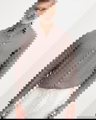 United Colors of Benetton cămașă pentru bărbați de in