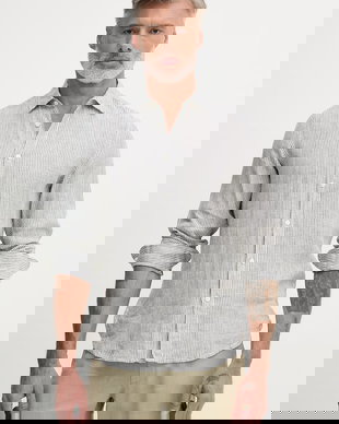 United Colors of Benetton Cămașă pentru bărbați din in