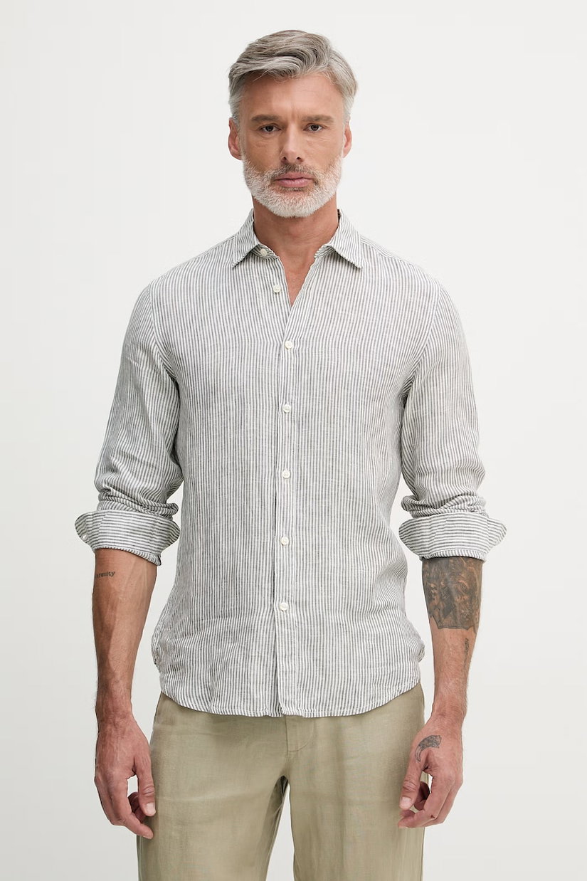 United Colors of Benetton Cămașă pentru bărbați din in