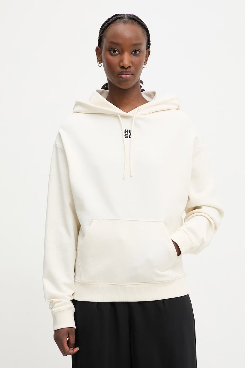 HUGO hanorac cu glugă de damă din bumbac Delfinia