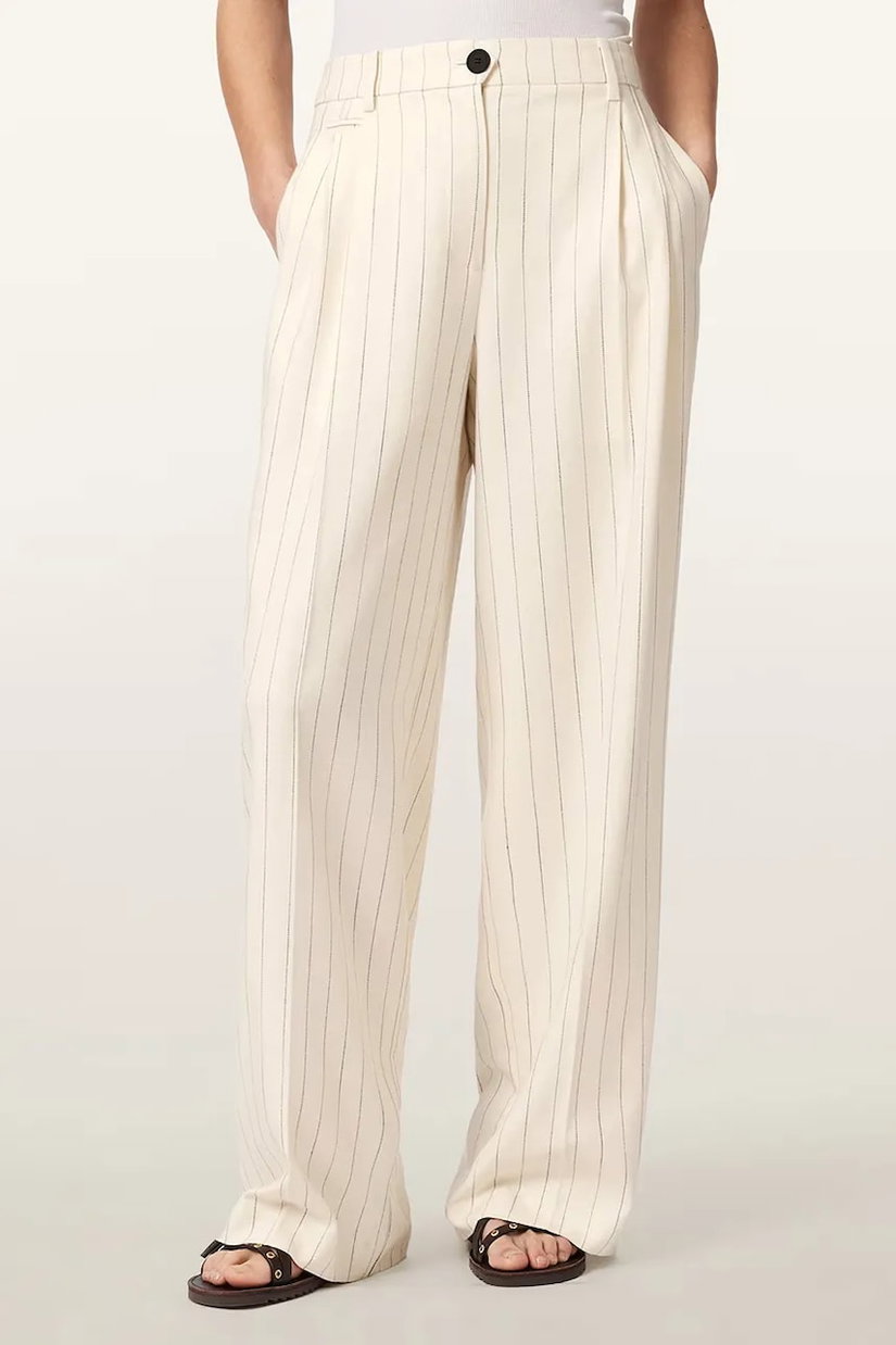 AllSaints pantaloni wide leg pentru femei, din vâscoză OLGA