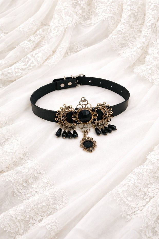 Colier - chocker stil Victorian Gothic 02034