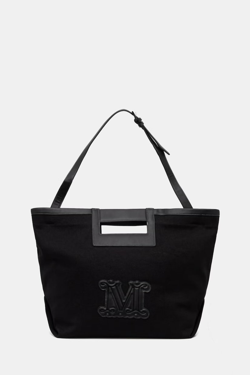 Max Mara Beachwear geantă de plajă pentru femei, din bumbac ECRU