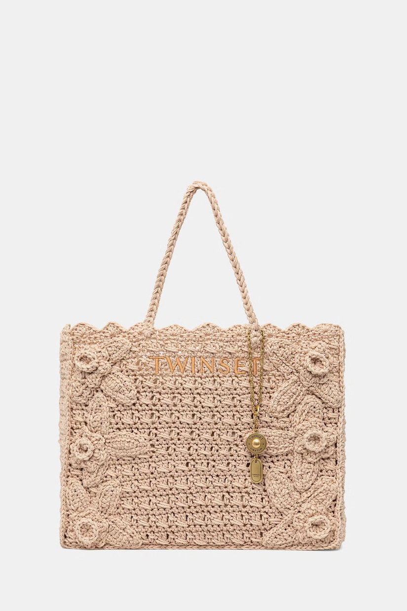 Twinset geantă shopper pentru femei împletită