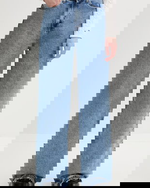 Tommy Jeans blugi wide leg pentru femei