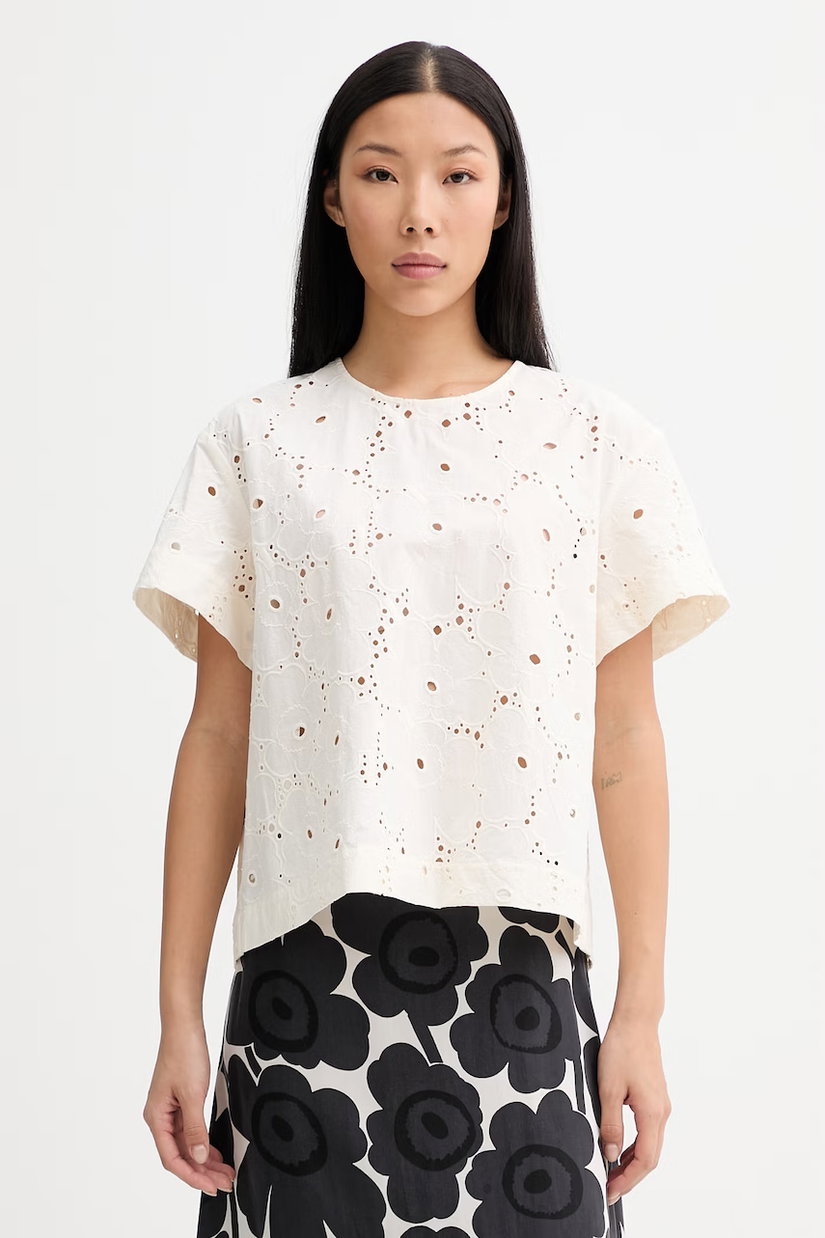 Marimekko bluză pentru femei, din bumbac