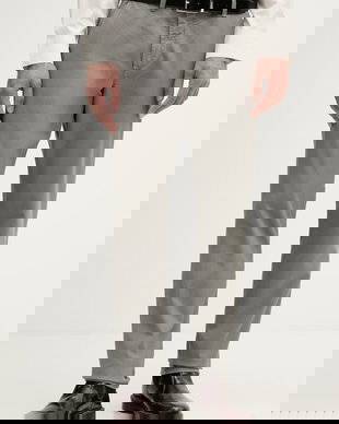 United Colors of Benetton pantaloni chinos pentru bărbați, din bumbac cu elastan