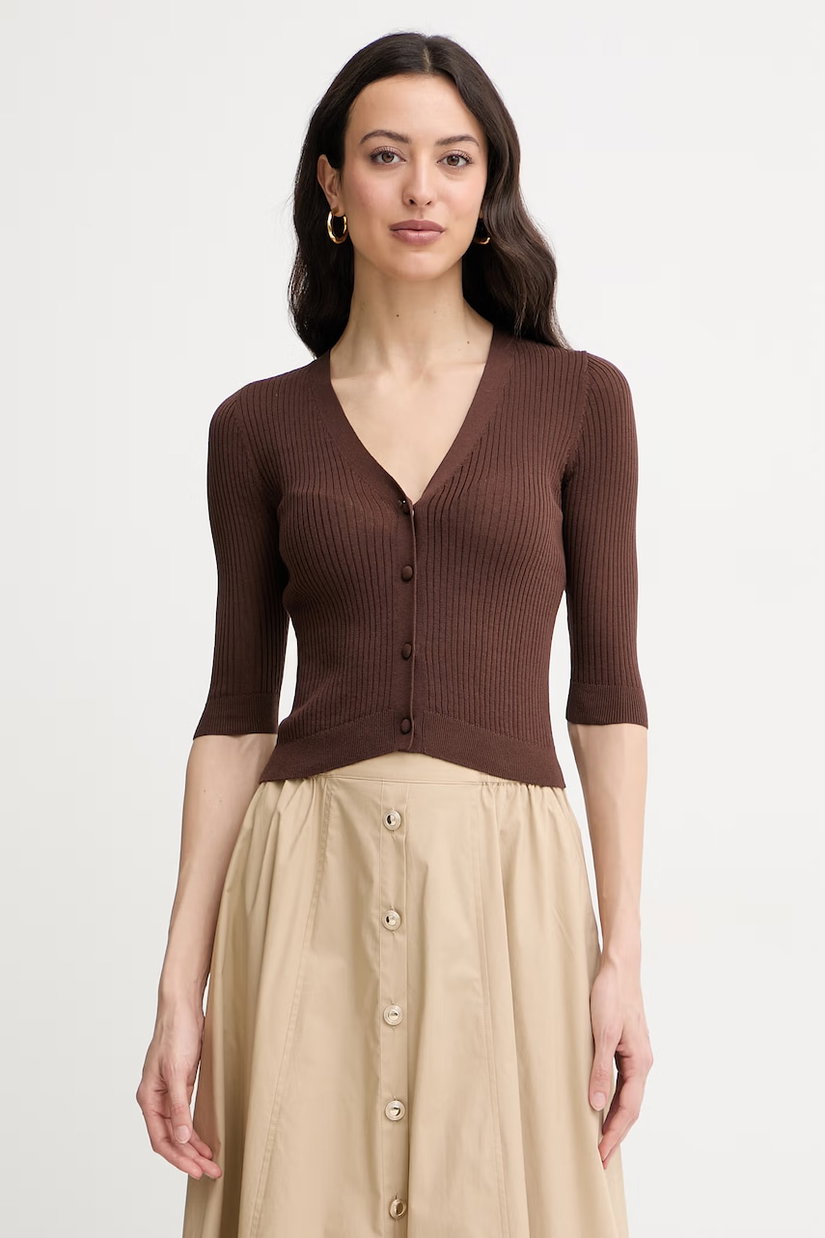 Twinset cardigan pentru femei, cu amestec de mătase