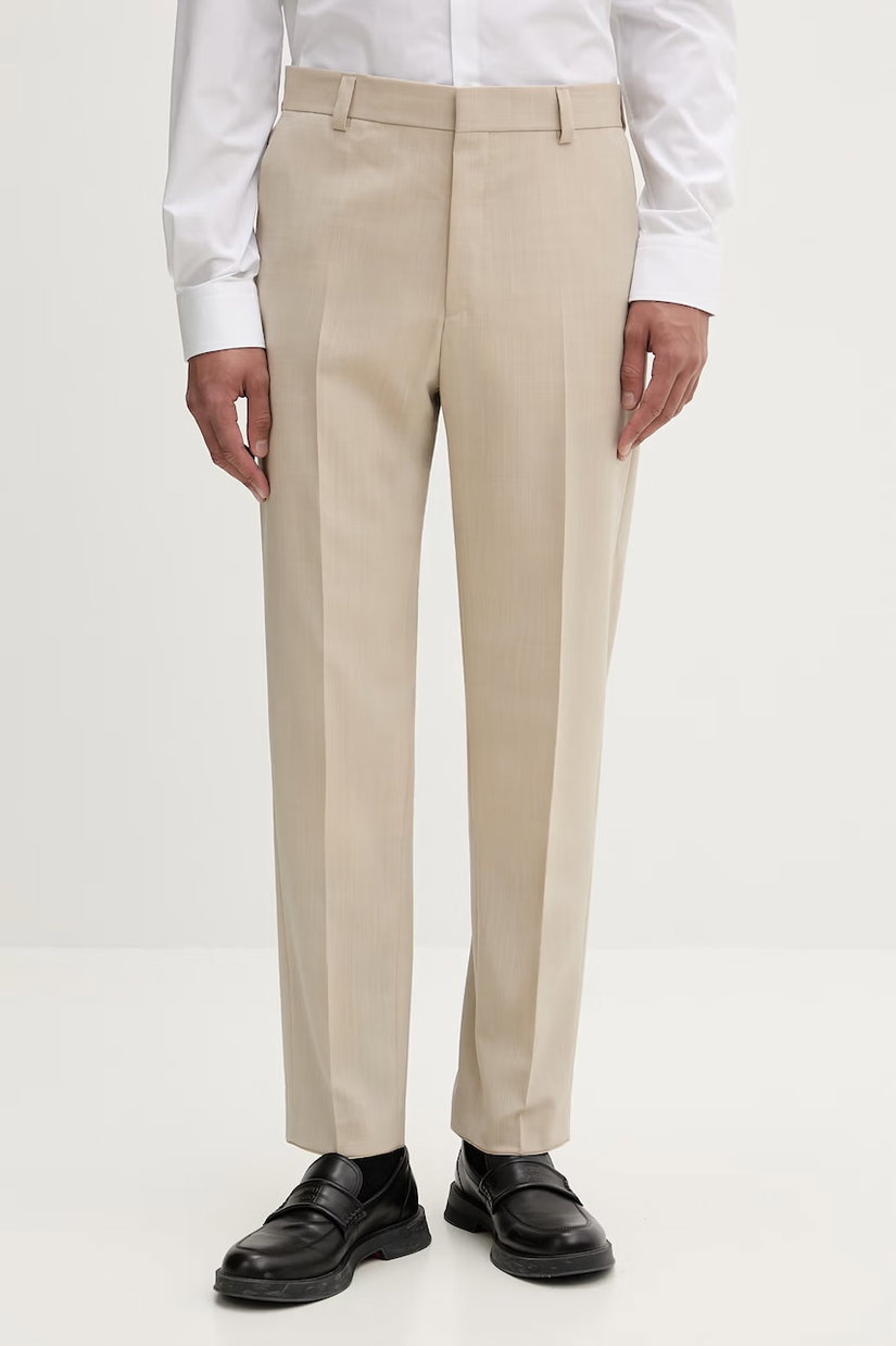 HUGO pantaloni de costum pentru bărbați, cu lână Teagan231X