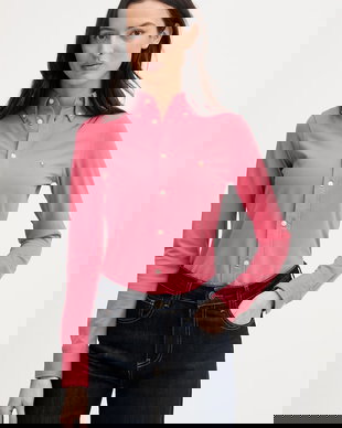 Polo Ralph Lauren Cămașă oxford femei din bumbac