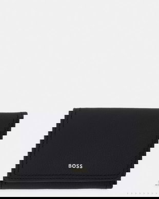BOSS portofel pentru femei, din piele Lenah Flap SM Wallet