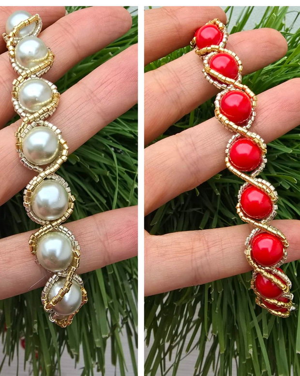 Brățară handmade Spirală Regală