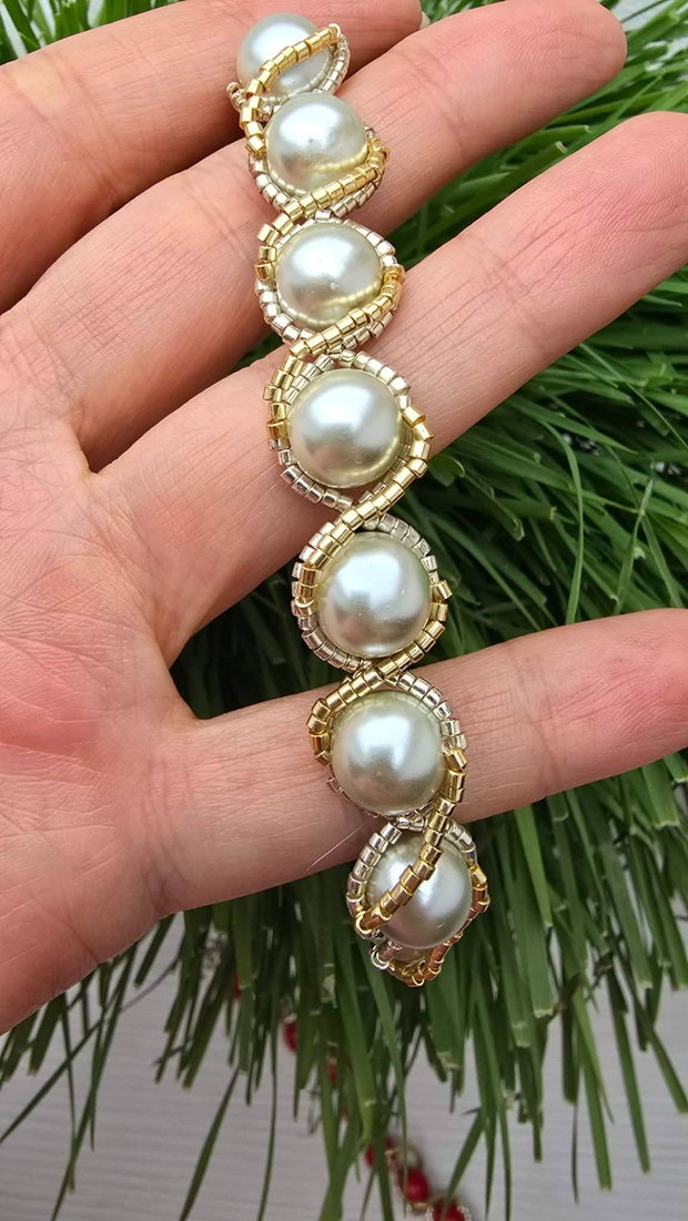 Brățară handmade Spirală Regală