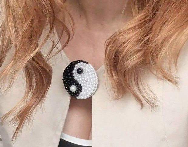 Brosa si pandantiv "In Yang"