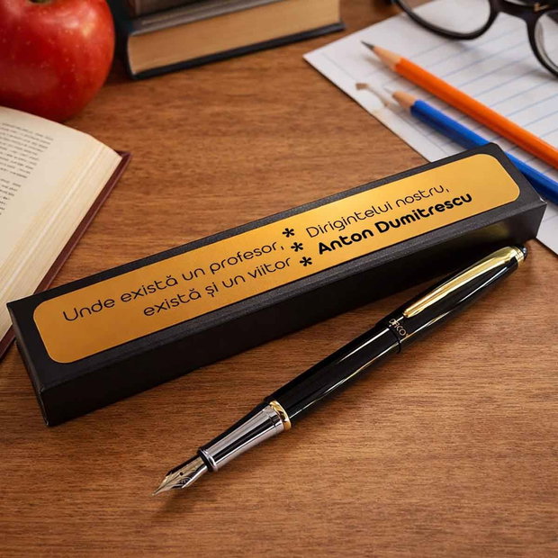 Cadou pentru diriginte Set stilou Daco elegant cu cutie personalizată