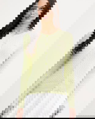 Lacoste cardigan pentru femei, cu bumbac