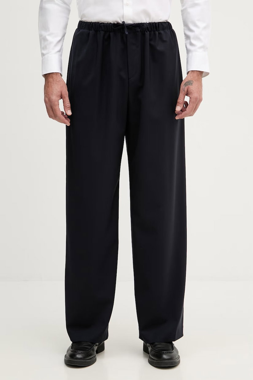 BOSS pantaloni pentru bărbați, din lână BOSS X DAVID BECKHAM