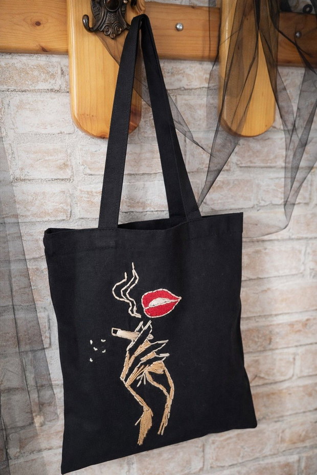 Geantă Tote Șoapte de fum