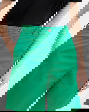 Tommy Hilfiger pantaloni scurți chinos de damă cu bumbac