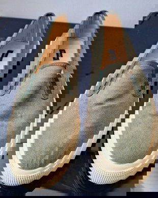 Pantofi slip on verde olive pentru dama